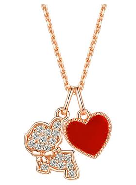 【送礼优选】爱心小狗项链饰品女