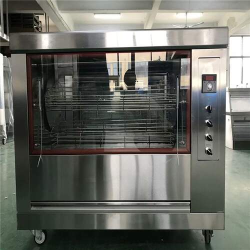 商用烤鸡炉多功能烤箱烤鸡腿架叉骨不锈钢自动控温旋转卧式烤鸡炉