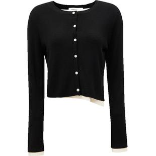 Vero Moda针织衫女2025夏新款拼接短款韩式休闲风毛衣325113047