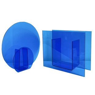 直播间场景布置克莱因蓝色摆件拍照道具亚克力装饰品简约现代工作室花瓶造型挂钟橱窗陈列网红拍照区背景摆拍