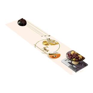 电视柜伸缩桌布皮革防水防油茶几长方形加厚免洗印花高档新款台布