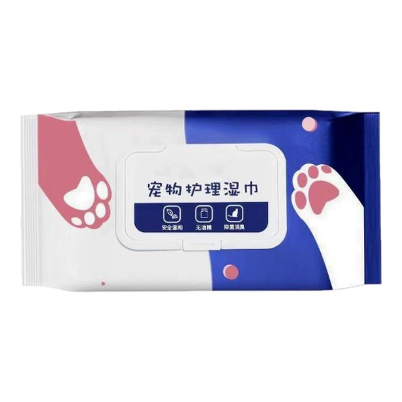 宠物湿巾猫咪狗狗适用眼部清洁眼周清香擦脚免洗清洁用品湿纸巾