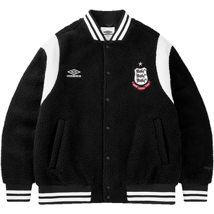 umbro茵宝六六大顺棒球服男士加绒保暖夹克运动外套冬季保暖夹克