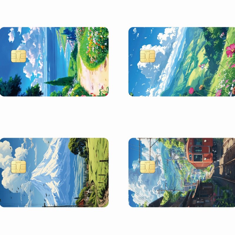 漫画动漫风景图案银行卡贴纸皮肤