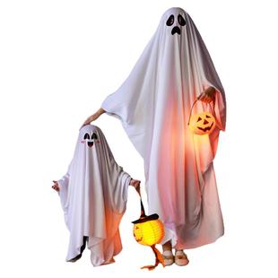 万圣节服装儿童斗篷披风男女成人亲子装扮搞怪幽灵cos衣服饰道具