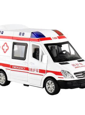 儿童奔驰合金120救护车玩具