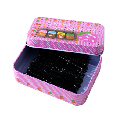 黑色u型夹盘发丸子头固定头发夹子发簪盒装影楼u型发夹一字夹发卡