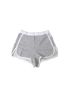 撞色短裤女夏修身高腰