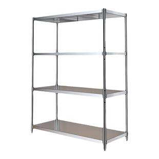 304不锈钢厨房置物架微波炉烤箱收纳架多功能落地多层储物架子