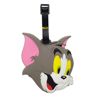 美国旅行箱行李牌吊牌汤姆猫杰瑞鼠卡通行李箱挂牌登机牌防混淆