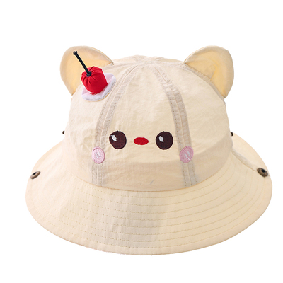 宝宝帽子婴儿童春夏季薄款男宝女宝可爱洋气遮阳帽外出超萌防晒帽