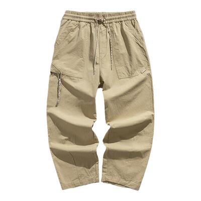 PGUP春季百搭长裤复古vibe街头宽松男女纯棉直筒工装裤休闲裤子潮