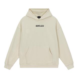 【蔡徐坤代言】BONELESS倒影潮牌美式连帽卫衣重磅简约宽松上衣