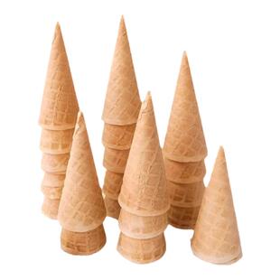 冰淇淋原味蛋筒脆皮家用甜筒架冰激凌diy烘焙蛋糕装饰迷你小蛋筒