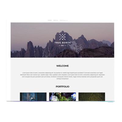 True North WP主题 Wordpress 设计摄影作品展示网站模板
