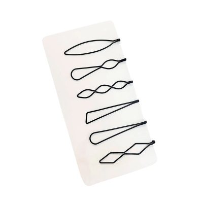 清爽去碎发黑色发夹女后脑勺