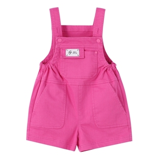 【商场同款】安奈儿童装女童背带裤夏新款时尚短裤XG526725