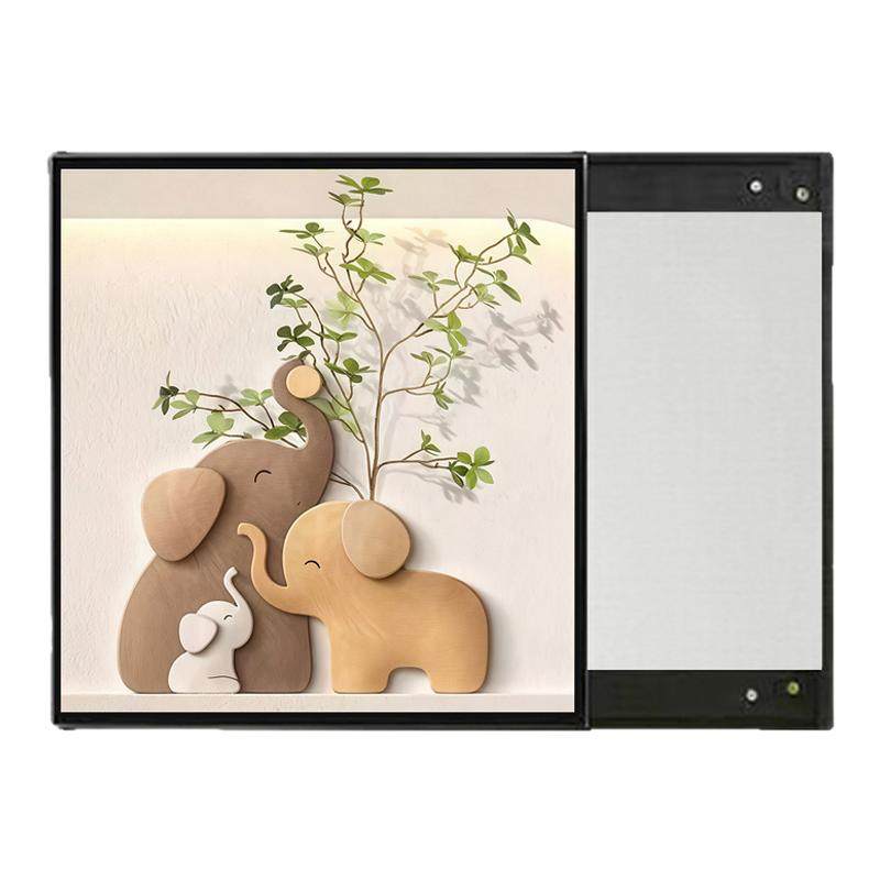 艺术创意小象隐藏式浴室挂墙镜卧室梳妆镜化妆镜镜子壁挂穿衣镜