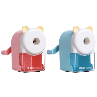 晨光卷笔刀大口径手摇转笔刀特粗三角铅笔削笔刀小学生专用加粗杆洞洞笔削笔器大三角大孔削笔机粗细可用