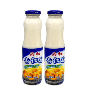 北票兴红杏仁乳 纯正杏仁露杏仁饮品10瓶装拆箱发货 无糖特产饮料