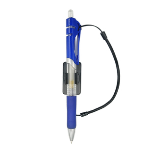 固定笔座带线办公粘桌子上的笔台笔签字笔办公桌桌面防丢笔尾套