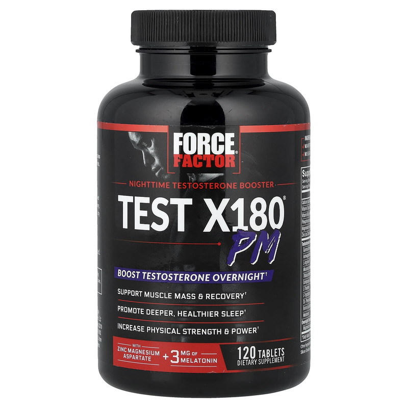 ForceFactor夜间睾酮促进剂运动后恢复晨间精力唤醒男性活力