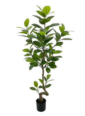 仿真绿植橡皮树高端轻奢室内客厅大型落地仿生植物落地盆栽装饰树