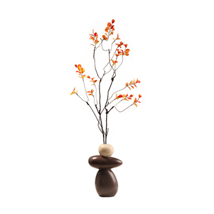 贝汉美侘寂风玄关装饰时来运转摆件客厅电视柜花瓶高档乔迁礼物