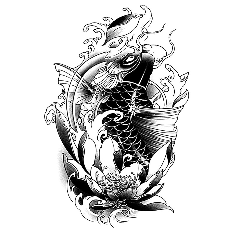果汁草本纹身贴不反光半永久花臂
