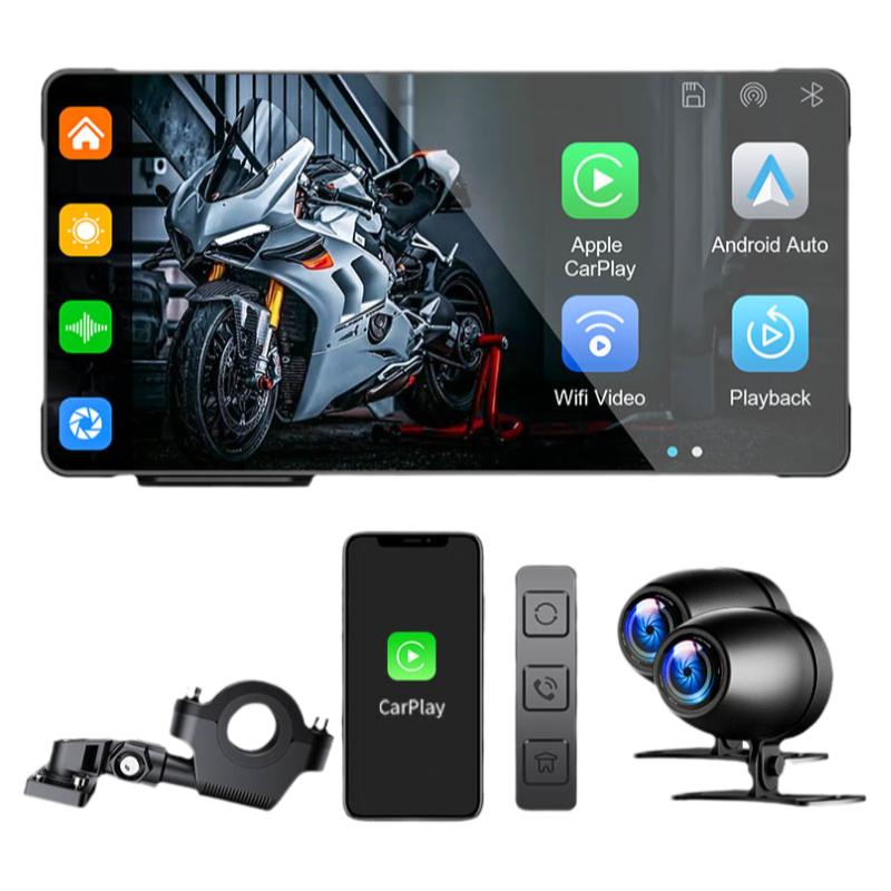 vvcar摩托车行车记录仪carplay