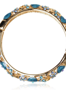 景泰蓝珐琅镂空掐丝镀金手镯女