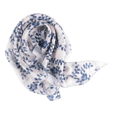 100%桑蚕丝丝巾!中国风真丝围巾