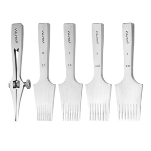 无它法斩3.85斜平斩六菱斩皮革 diy手工皮具牛皮包一齿打孔工具