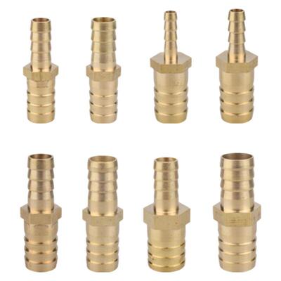 黄铜一字型变径宝塔插3mm4 6 8 10 12 14 16 19异径转换软管接头