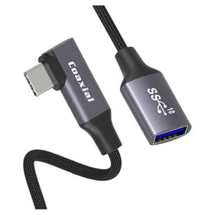 coaxial otg数据线type-c转usb3.1公对母转换器延长线安卓手机U盘适用华为小米手机苹果平板电脑编织同轴线芯
