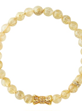 普陀山新款黄晶手串女款收藏级