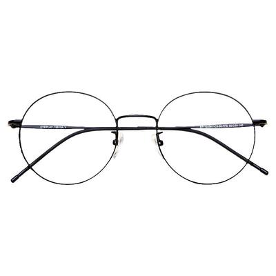 目戏文艺圆框眼镜女近视可配度数