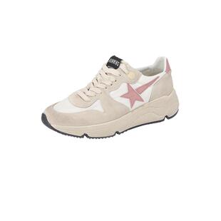 【自营】GOLDEN GOOSE女士织物配皮厚底老爹鞋休闲运动鞋跟高5cm