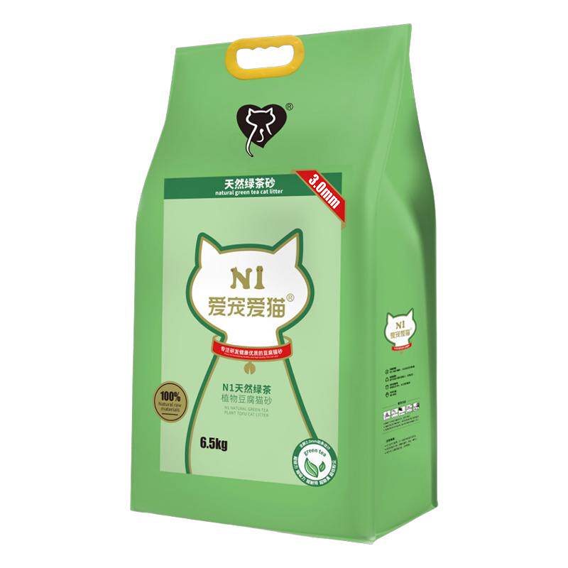 N1爱宠爱猫豆腐猫砂6.5kg除臭
