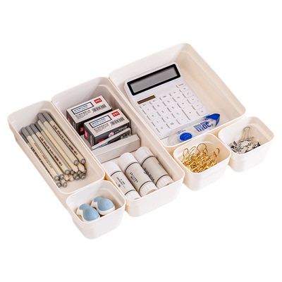 禧天龙素色抽屉收纳盒