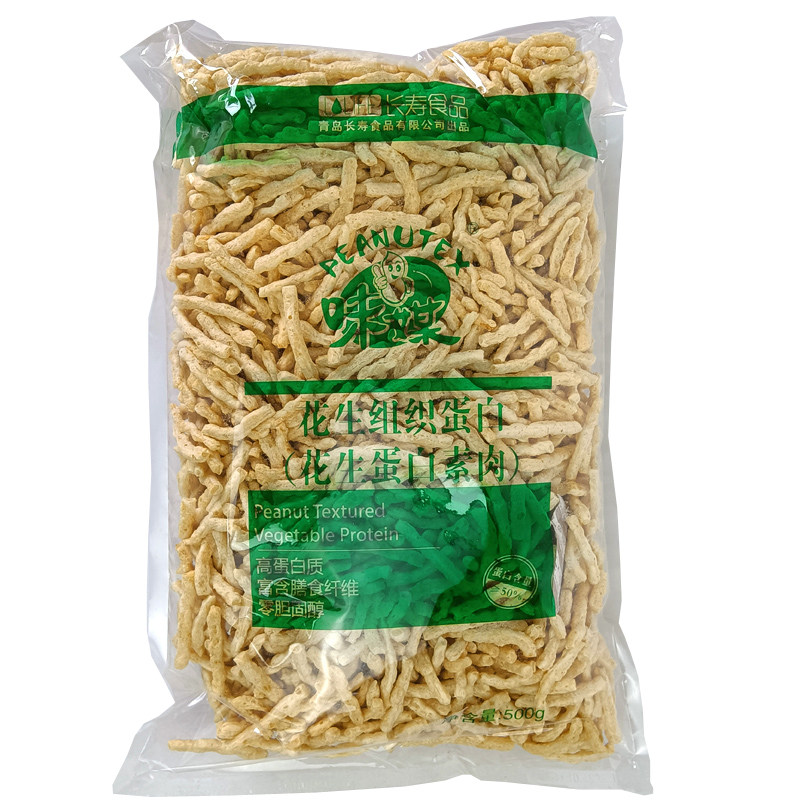 花生蛋白素肉500g非油炸非转青岛直发片丝碎素豆制品干货味媒素食