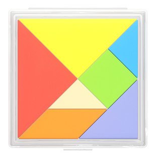 小怪才磁力七巧板几何形状磁性拼图小学生专用一年级数学益智教具