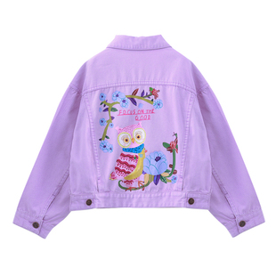 女童外套2026新款春装儿童洋气夹克春秋童装上衣女大童牛仔外套