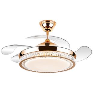 志高家用隐形风扇灯客厅餐厅变频吊扇灯静音卧室带电风扇吊灯一体