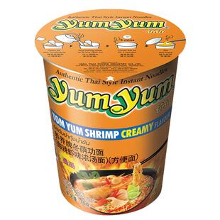 整箱养养牌冬阴功浓汤面70*12杯泡面泰国桶装海鲜方便面宿舍速食