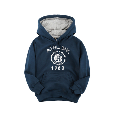 套头卫衣加绒男童连帽