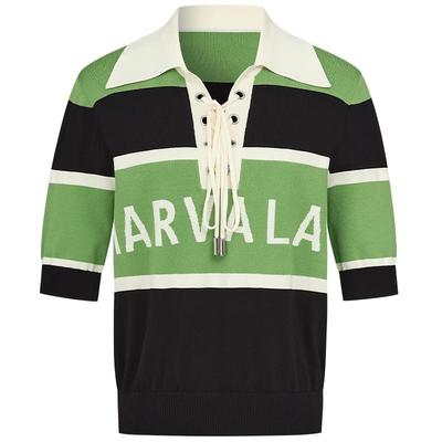 曼德诗短袖通勤撞色T恤