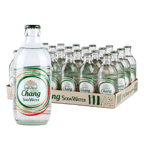 泰国进口chang泰象苏打水气泡水泰象含气家庭饮料配制饮用水325ml