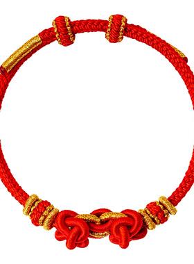 宫里上新马运金财本命年红手绳