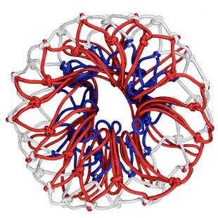 DHS红双喜篮球网加粗耐用 篮球架网兜框网篮筐网篮球框网13扣圈网